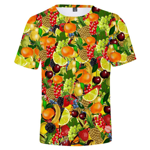 Cartoon Fruits T-Shirt - E