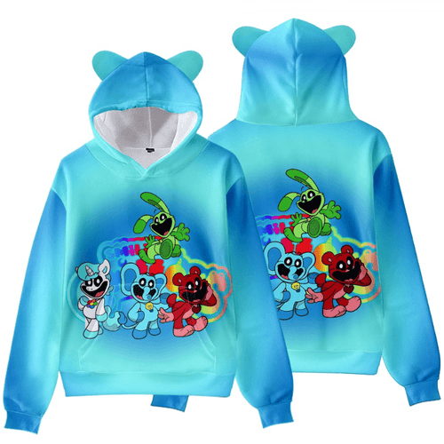 Smiling Critters Cat Ear Hoodie - O
