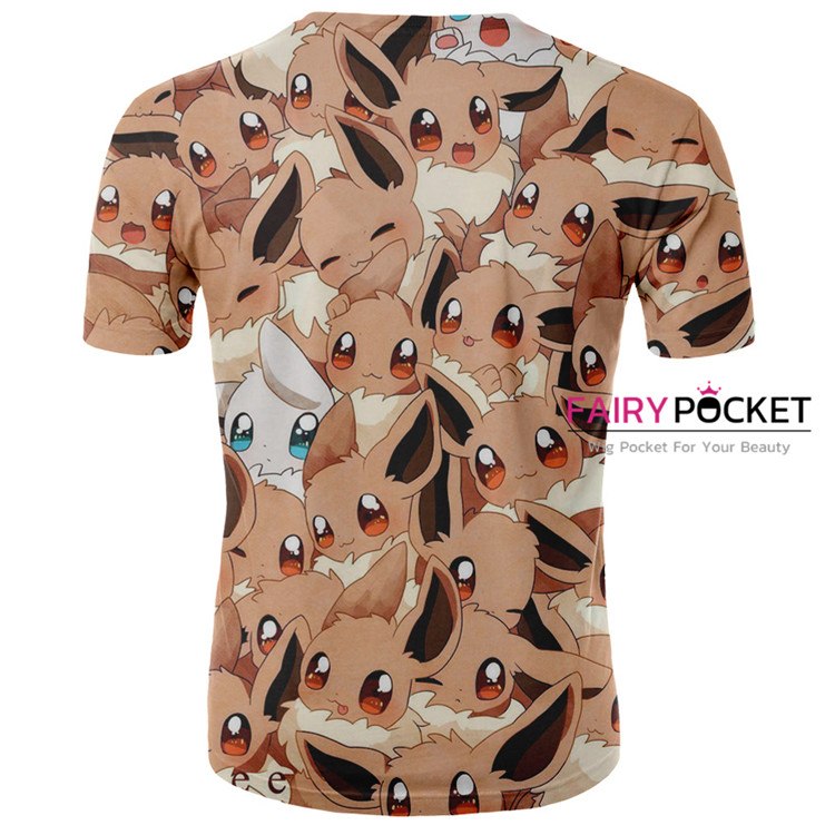 Pokemon Eevee Iron On Transfer For T-Shirt & Other Light Color Fabrics #1