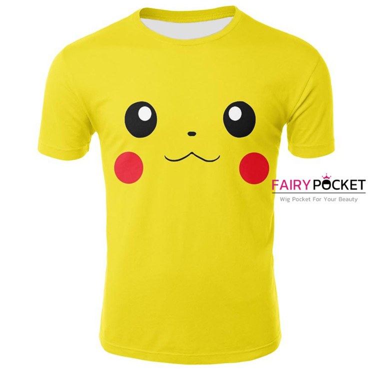ledsager Jeg klager mineral Pokemon Pikachu Yellow T-Shirt - C – FairyPocket Wigs