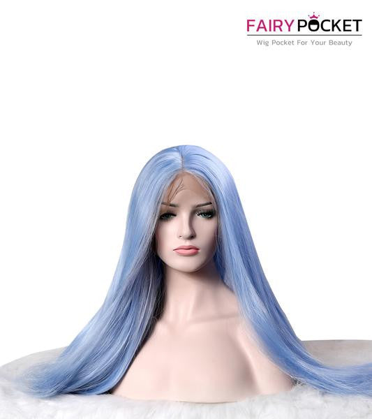 Long Flowy Fairy Hair (Light Blue)'s Code & Price - RblxTrade